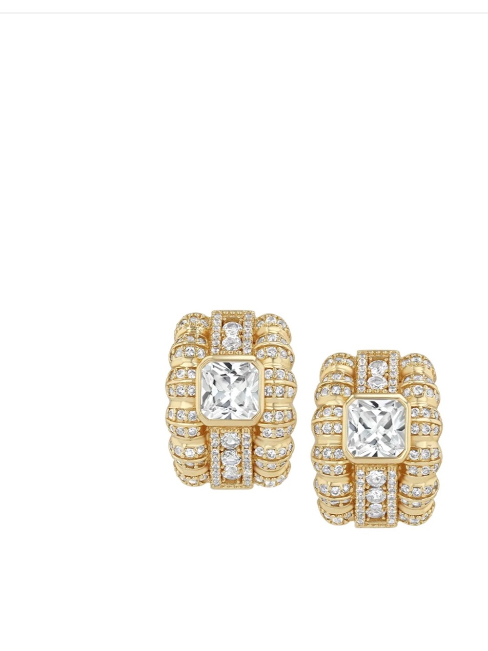 Dorsay Crawford earrings in lab white sapphire